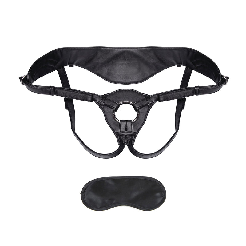Lux Fetish | Leather Strap-On Harness : Black [brand:lux-fetish/img-01.jpg]