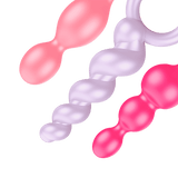 Satisfyer | Booty Call : Mixed Colours [brand:satisfyer/satisfyer-booty-call-anal-plug-colored-closer-view.png]