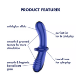 Satisfyer | Double Crystal : Light Blue